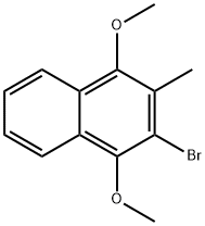 2-BroMo-1,4-diMethoxy-3-Methyl-naphthalene Struktur