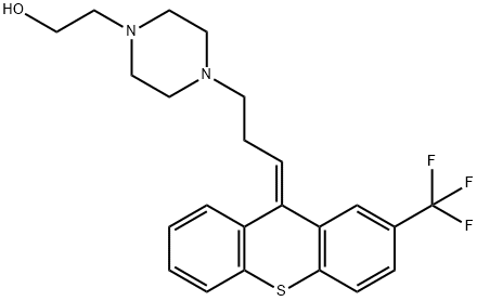 TRANS -(E)-FLUPENTHIXOL Struktur