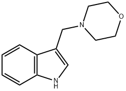 3-(morpholin-4-ylmethyl) indole Struktur