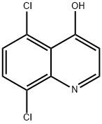 5,8-DICHLORO-4-HYDROXYQUINOLINE Struktur