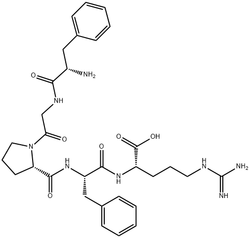 phenylalanyl-glycyl-prolyl-phenylalanyl-arginine Struktur