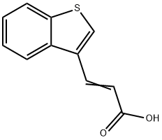 (2E)-3-(1-BENZOTHIEN-3-YL)ACRYLIC ACID Struktur