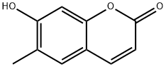 7-Hydroxy-6-methyl-2H-1-benzopyran-2-one Struktur