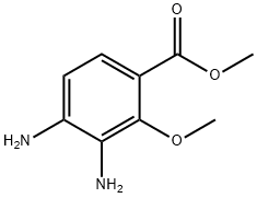 Benzoic acid, 3,4-diamino-2-methoxy-, methyl ester (9CI) Struktur