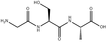 H-GLY-SER-ALA-OH Struktur