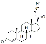 21-diazopregn-4-ene-3,20-dione Struktur