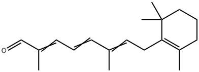 2,6-dimethyl-8-(2,6,6-trimethyl-1-cyclohexen-1-yl)octa-2,4,6-trienal Struktur