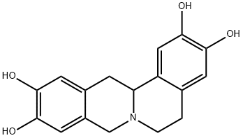 2,3,10,11-tetrahydroxyberbine Struktur