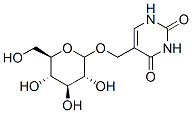 5-((glucopyranosyloxy)methyl)uracil Struktur