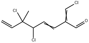 5,6-Dichloro-2-(chloromethylene)-6-methyl-3,7-octadienal Struktur