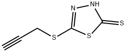 5-(PROP-2-YNYLTHIO)-1,3,4-THIADIAZOLE-2-THIOL Struktur