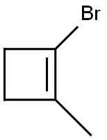 Cyclobutene, 1-bromo-2-methyl- (9CI) Struktur