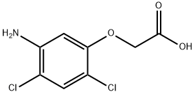 5-amino-2,4-dichlorophenoxyacetic acid Struktur