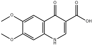 6,7-DIMETHOXY-4-OXO-1,4-DIHYDRO-QUINOLINE-3-CARBOXYLIC ACID Struktur