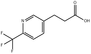 3-[2-(Trifluoromethyl)pyridin-5-yl]propanoic acid Struktur