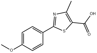 2-(4-METHOXYPHENYL)-4-METHYL-1,3-THIAZOLE-5-CARBOXYLIC ACID Struktur