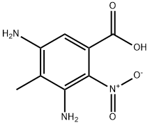 2-NITRO-3,5-DIAMINO-4-METHYL-BENZOIC ACID Struktur