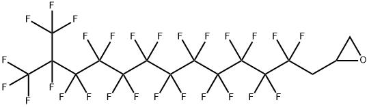 [2,2,3,3,4,4,5,5,6,6,7,7,8,8,9,9,10,10,11,11,12,13,13,13-tetracosafluoro-12-(trifluoromethyl)tridecyl]oxirane Struktur