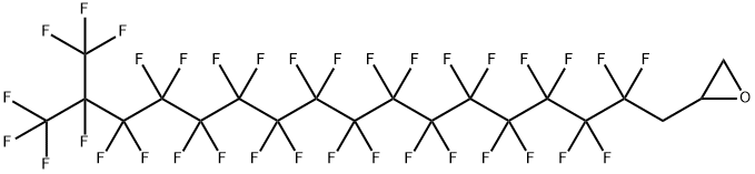 [2,2,3,3,4,4,5,5,6,6,7,7,8,8,9,9,10,10,11,11,12,12,13,13,14,14,15,15,16,17,17,17-dotriacontafluoro-16-(trifluoromethyl)heptadecyl]oxirane Struktur