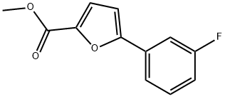 5-(3-FLUOROPHENYL)FURAN-2-CARBOXYLIC ACID METHYL ESTER Structure