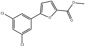 5-(3,5-DI-CHLOROPHENYL)FURAN-2-CARBOXYLIC ACID METHYL ESTER Struktur