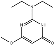 4(1H)-Pyrimidinone, 2-(diethylamino)-6-methoxy- (9CI) Struktur