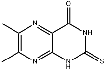 2,3-dihydro-6,7-dimethyl-2-thioxo-1H-pteridin-4-one Struktur