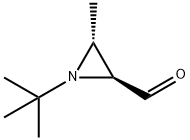 2-Aziridinecarboxaldehyde, 1-(1,1-dimethylethyl)-3-methyl-, trans- (9CI) Struktur