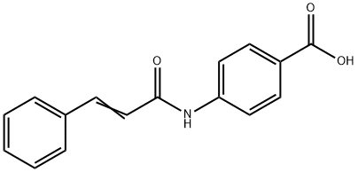 4-CINNAMAMIDOBENZOIC ACID Struktur