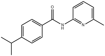 Benzamide, 4-(1-methylethyl)-N-(6-methyl-2-pyridinyl)- (9CI) Struktur