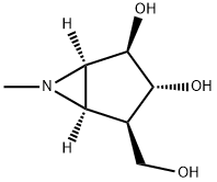 6-Azabicyclo[3.1.0]hexane-2,3-diol, 4-(hydroxymethyl)-6-methyl-, (1R,2R,3R,4R,5R)- (9CI) Struktur