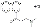 3-(DIMETHYLAMINO)-1-(NAPHTHALEN-1-YL)PROPAN-1-ONE HYDROCHLORIDE Struktur