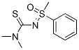 N-[(Dimethylamino)thioxomethyl]-S-methyl-S-phenylsulfoximide Struktur