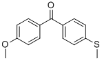 4-METHOXY-4'-METHYLTHIOBENZOPHENONE Struktur