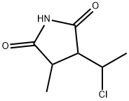 3-(1-Chloroethyl)-4-methyl-2,5-pyrrolidinedione Struktur