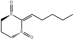 1,3-Dithiane, 2-pentylidene-, 1,3-dioxide, (1R,3R)- (9CI) Struktur