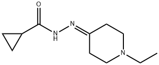 Cyclopropanecarboxylic acid, (1-ethyl-4-piperidinylidene)hydrazide (9CI) Struktur