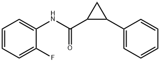 Cyclopropanecarboxamide, N-(2-fluorophenyl)-2-phenyl- (9CI) Struktur