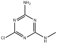 2-Chloro-4-methylamino-6-amino-1,3,5-triazine- Struktur