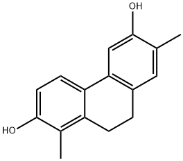 9,10-Dihydro-1,7-dimethyl-2,6-phenanthrenediol Struktur