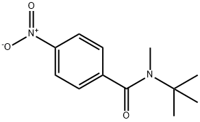 N-(1,1-Dimethylethyl)-N-methyl-4-nitrobenzamide Struktur