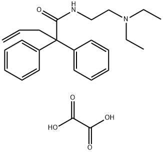 N-(2-diethylaminoethyl)-2,2-diphenyl-pent-4-enamide, oxalic acid Struktur