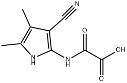 3-cyano-4,5-dimethyl-2-pyrroloxamic acid Struktur