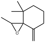 2,4,4-Trimethyl-8-methylene-1-oxaspiro[2.5]octane Struktur