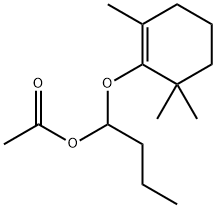 1-[(2,6,6-Trimethyl-1-cyclohexen-1-yl)oxy]-1-butanol acetate Struktur