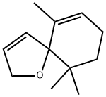 6,10,10-Trimethyl-1-oxaspiro[4.5]deca-3,6-diene Struktur