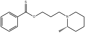 3-(2-methyl-1-piperidyl)propylsulfanyl-phenyl-methanone Struktur