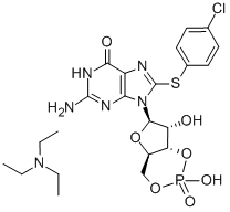 8-PCPT-CGMP, TEA Struktur