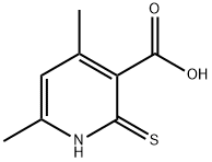 2-MERCAPTO-4,6-DIMETHYLNICOTINIC ACID Struktur