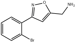 C-[3-(2-BROMO-PHENYL)-ISOXAZOL-5-YL]-METHYLAMINE Struktur